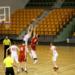 05.07.2017 Kielce. Towarzyski mecz koszykarski reprezentacji Polski i Węgier do lat 16. / Marzena Mąkosa / Radio Kielce