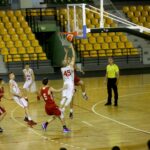 05.07.2017 Kielce. Towarzyski mecz koszykarski reprezentacji Polski i Węgier do lat 16. / Marzena Mąkosa / Radio Kielce