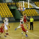 05.07.2017 Kielce. Towarzyski mecz koszykarski reprezentacji Polski i Węgier do lat 16. / Marzena Mąkosa / Radio Kielce