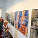 06.07.2017 Kielce. "Oswoić dualizm" Wernisaż wystawy malarstwa w Pałacyku Zielińskiego. / Marzena Mąkosa / Radio Kielce