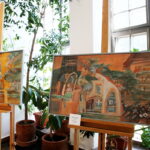 06.07.2017 Kielce. "Oswoić dualizm" Wernisaż wystawy malarstwa w Pałacyku Zielińskiego. / Marzena Mąkosa / Radio Kielce