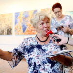 06.07.2017 Kielce. "Oswoić dualizm" Wernisaż wystawy malarstwa w Pałacyku Zielińskiego. / Marzena Mąkosa / Radio Kielce