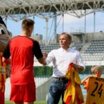 09.07.2017 Kielce. Prezentacja Korony i sparing z AEK Ateny. / Marzena Mąkosa / Radio Kielce