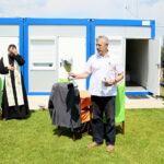 20.07.2017 Kielce. Poświęcenie szatni na stadionie Czarnovii. / Marzena Mąkosa / Radio Kielce