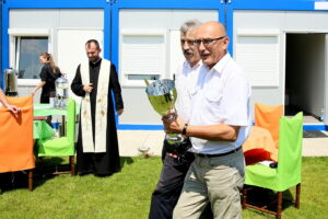 20.07.2017 Kielce. Poświęcenie szatni na stadionie Czarnovii. / Marzena Mąkosa / Radio Kielce
