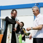 20.07.2017 Kielce. Poświęcenie szatni na stadionie Czarnovii. / Marzena Mąkosa / Radio Kielce