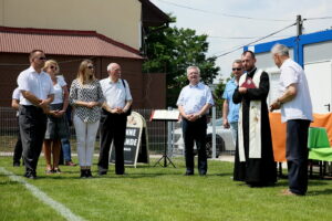 20.07.2017 Kielce. Poświęcenie szatni na stadionie Czarnovii. / Marzena Mąkosa / Radio Kielce