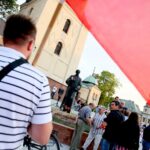 20.07.2017 Kielce. Manifestacja „Wolne Sądy”. / Marzena Mąkosa / Radio Kielce