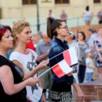 20.07.2017 Kielce. Manifestacja „Wolne Sądy”. / Marzena Mąkosa / Radio Kielce