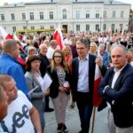 20.07.2017 Kielce. Manifestacja „Wolne Sądy”. / Marzena Mąkosa / Radio Kielce