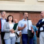 20.07.2017 Kielce. Manifestacja „Wolne Sądy”. / Marzena Mąkosa / Radio Kielce