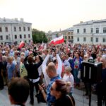 20.07.2017 Kielce. Manifestacja „Wolne Sądy”. / Marzena Mąkosa / Radio Kielce