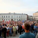 20.07.2017 Kielce. Manifestacja „Wolne Sądy”. / Marzena Mąkosa / Radio Kielce