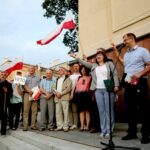 20.07.2017 Kielce. Manifestacja „Wolne Sądy”. / Marzena Mąkosa / Radio Kielce
