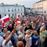 20.07.2017 Kielce. Manifestacja „Wolne Sądy”. / Marzena Mąkosa / Radio Kielce