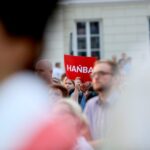 20.07.2017 Kielce. Manifestacja „Wolne Sądy”. / Marzena Mąkosa / Radio Kielce