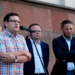 20.07.2017 Kielce. Manifestacja „Wolne Sądy”. / Marzena Mąkosa / Radio Kielce