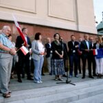20.07.2017 Kielce. Manifestacja „Wolne Sądy”. / Marzena Mąkosa / Radio Kielce