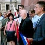 20.07.2017 Kielce. Manifestacja „Wolne Sądy”. / Marzena Mąkosa / Radio Kielce