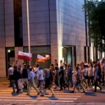 20.07.2017 Kielce. Manifestacja „Wolne Sądy”. / Marzena Mąkosa / Radio Kielce