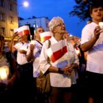 20.07.2017 Kielce. Manifestacja „Wolne Sądy”. / Marzena Mąkosa / Radio Kielce