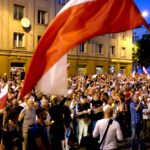20.07.2017 Kielce. Manifestacja „Wolne Sądy”. / Marzena Mąkosa / Radio Kielce