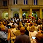 20.07.2017 Kielce. Manifestacja „Wolne Sądy”. / Marzena Mąkosa / Radio Kielce