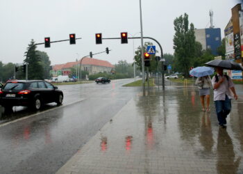 21.07.2017 Kielce. Opady deszczu. / Marzena Mąkosa / Radio Kielce