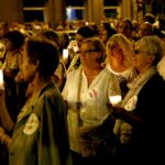 24.07.2017 Kielce. Manifestacja przed Sądem Okręgowym. / Marzena Mąkosa / Radio Kielce