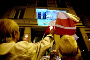 24.07.2017 Kielce. Manifestacja przed Sądem Okręgowym. / Marzena Mąkosa / Radio Kielce