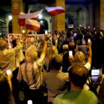 24.07.2017 Kielce. Manifestacja przed Sądem Okręgowym. / Marzena Mąkosa / Radio Kielce