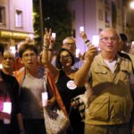 24.07.2017 Kielce. Manifestacja przed Sądem Okręgowym. / Marzena Mąkosa / Radio Kielce