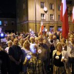 24.07.2017 Kielce. Manifestacja przed Sądem Okręgowym. / Marzena Mąkosa / Radio Kielce