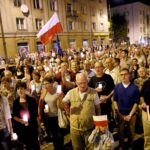 24.07.2017 Kielce. Manifestacja przed Sądem Okręgowym. / Marzena Mąkosa / Radio Kielce