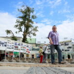 26.07.2017 Kielce. Wystawa fotografii na kieleckim Rynku przygotowana przez Towarzystwo Przyjaciół Starachowic. / Marzena Mąkosa / Radio Kielce