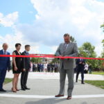 27.07.2017 Włoszczowa. Uroczyste otwarcie lądowiska dla helikopterów. / Marzena Mąkosa / Radio Kielce