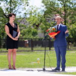 27.07.2017 Włoszczowa. Uroczyste otwarcie lądowiska dla helikopterów. / Marzena Mąkosa / Radio Kielce