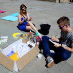 30.07.2017 Kielce. Budowa domków na Placu Artystów. / Marzena Mąkosa - Radio Kielce / Budowa domków