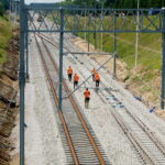 26.07.2017 Kielce. Rozbudowa najszybszej linii kolejowej w Polsce. / Marcin Różyc / Radio Kielce