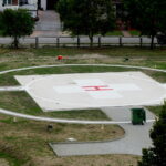 26.07.2017 Włoszczowa. Nowe lądowisko dla śmigłowców. / Marcin Różyc / Radio Kielce