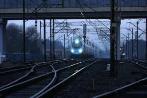 14.12.2014 Pendolino we Włoszczowie / Robert Felczak / Radio Kielce
