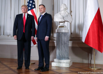Prezydenci Andrzej Duda i Donald Trump na Zamku Królewskim w Warszawie / Krzysztof Sitkowski / KPRP