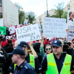 06.07.2017 Warszawa. Prezydent Donald Trump na Placu Krasińskich. / Włodzimierz Batóg / Radio Kielce