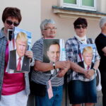 06.07.2017 Warszawa. Prezydent Donald Trump na Placu Krasińskich. / Włodzimierz Batóg / Radio Kielce