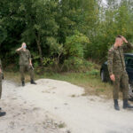 07.08.2017 Słomniki. Poranny apel Kadrówki. / Katarzyna Prędotka - Radio Kielce / Kadrówka przygotowuje się do wymarszu ze Słomnik w kierunku Miechowa.