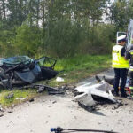 Wypadek drogowy w Cudzynowicach w powiecie kazimierskim / KPP w Kazimierzy Wielkiej / Wypadek drogowy w Cudzynowicach w powiecie kazimierskim