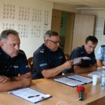 Ewa Pociejowska-Gawęda - Radio Kielce / Komendant Powiatowy Policji w Jędrzejowie Wojciech Miodek (w środku)