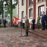 Marsz Szlakiem I Kompanii Kadrowej - uroczystości przed Starostwem Powiatowym w Jędrzejowie / Michał Kita - Radio Kielce