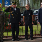 Marsz Szlakiem I Kompanii Kadrowej - uroczystości przed Starostwem Powiatowym w Jędrzejowie / Michał Kita - Radio Kielce