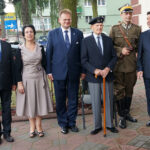 Marsz Szlakiem I Kompanii Kadrowej - uroczystości przed Starostwem Powiatowym w Jędrzejowie / Michał Kita - Radio Kielce